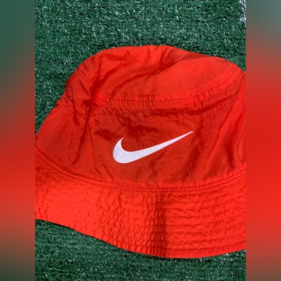 Nike x Stussy Bucket Hat Habanero Red Adult Unisex Size S/M - Picture 4 of 6